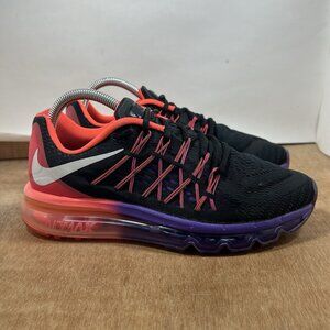 Nike Air Max Shoes Womens Size 8.5 Black Hyper Punch Sneakers Running 698903-006